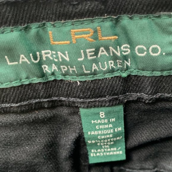LRL RALPH LAUREN black slim jeans - Picture 8 of 11